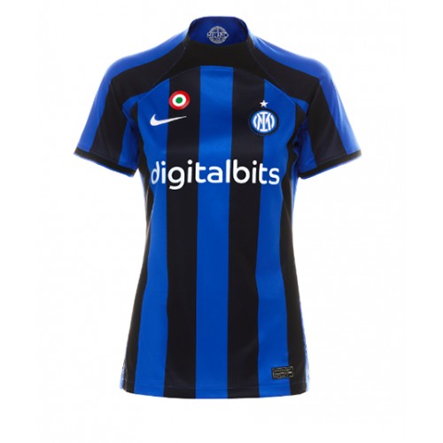 Inter Milan Edin Dzeko #9 kläder Kvinnor 2022-23 Hemmatröja Kortärmad Inter Milan Edin Dzeko #9 kläder Kvinnor 2022-23 Hemmatröja Kortärmad